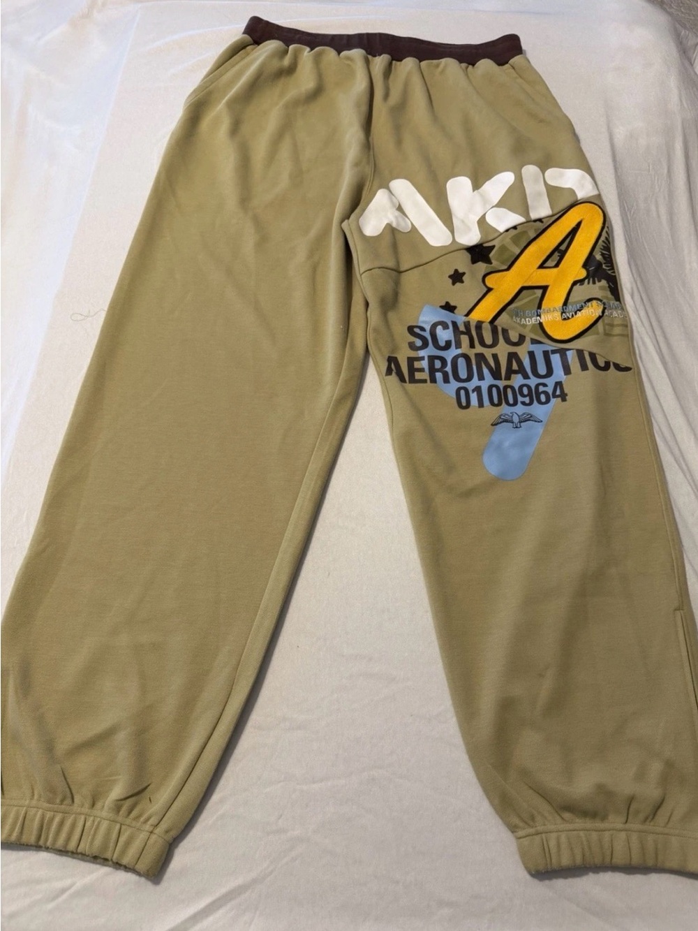 Y2K HipHop Akademiks Streetwear Aeronautics Aviation Baggy Fit Men's size XL